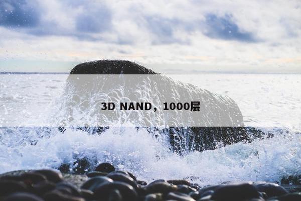 3D NAND，1000层